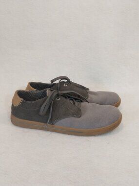 Forsake Walking Shoes Mens 10 Gray Canvas Phil Lace Casual Comfort Low Top